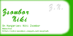 zsombor niki business card
